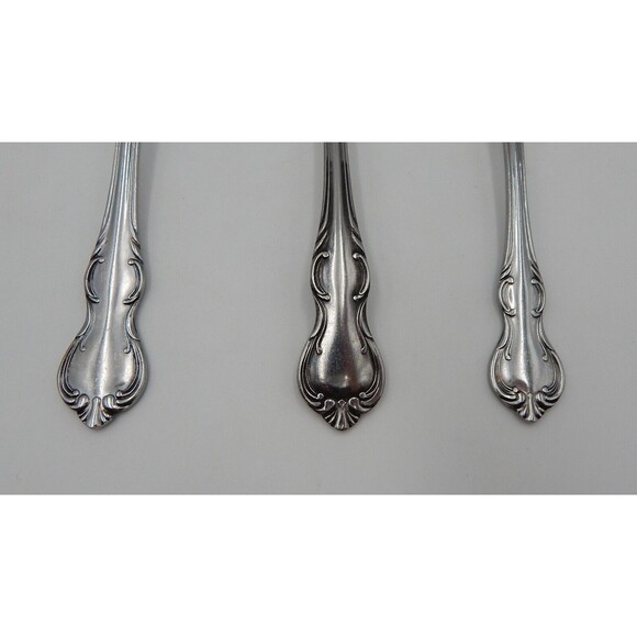 Reed & Barton Rebacraft La Femme Stainless Set Meat Fork Gravy Ladle Salad Fork - Picture 3 of 9